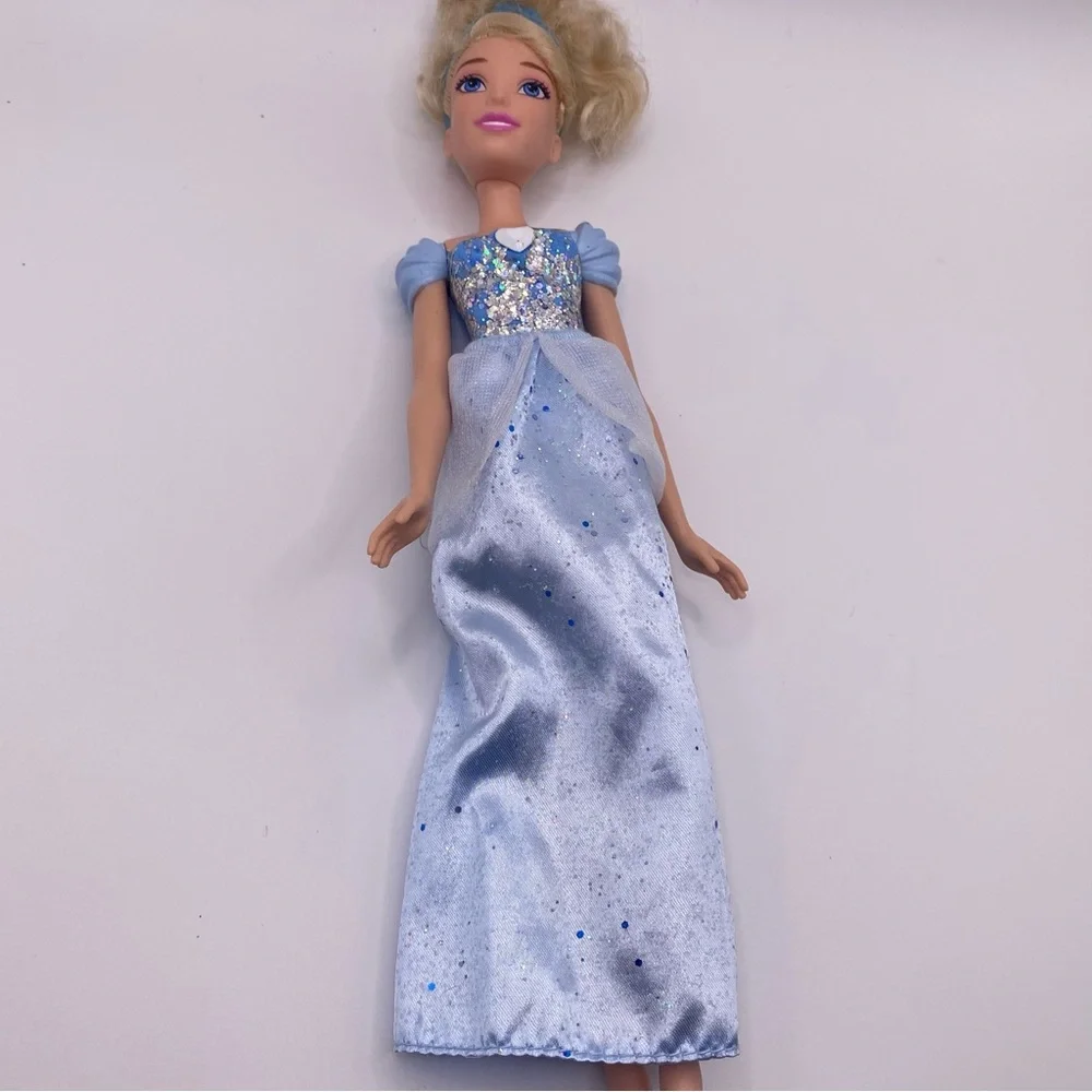 Hasbro Disney Royal Shimmer‎ Blue Princess Cinderella Doll with Blonde Hair Used